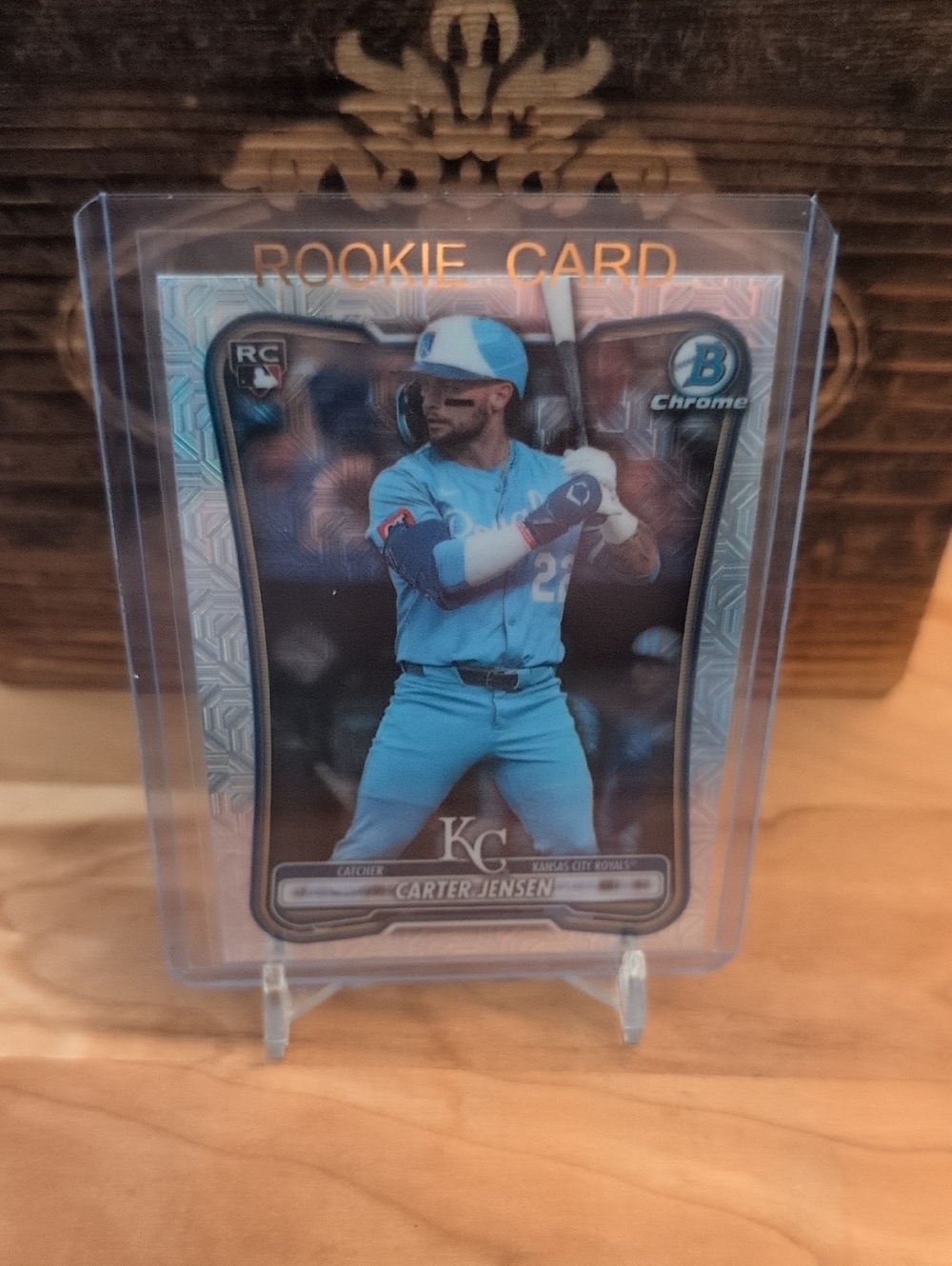 2026 Bowman Chrome Carter Jensen Rookie Card Mojo Refractor Royals